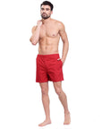 Men's Printed Boxer - Red