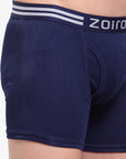 Zoiro Men's Cotton Soft Classics Long Trunk - Dark Denim