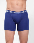 Zoiro Men's Cotton Soft Classics Trunk Dark Blue