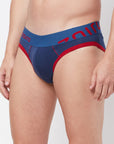 Zoiro Men's Cotton Solid Trends Brief Legion Blue