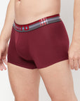Zoiro Men's Cotton Solid Trends Trunk Burgundy