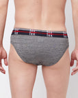 Zoiro Men's Cotton Solid Trends Brief Black Jaspe
