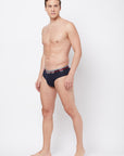 Zoiro Men's Cotton Solid Trends Brief Navy