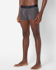 Zoiro Men's Cotton, Modal, Spandex Softs Trunk Smoked Pearl