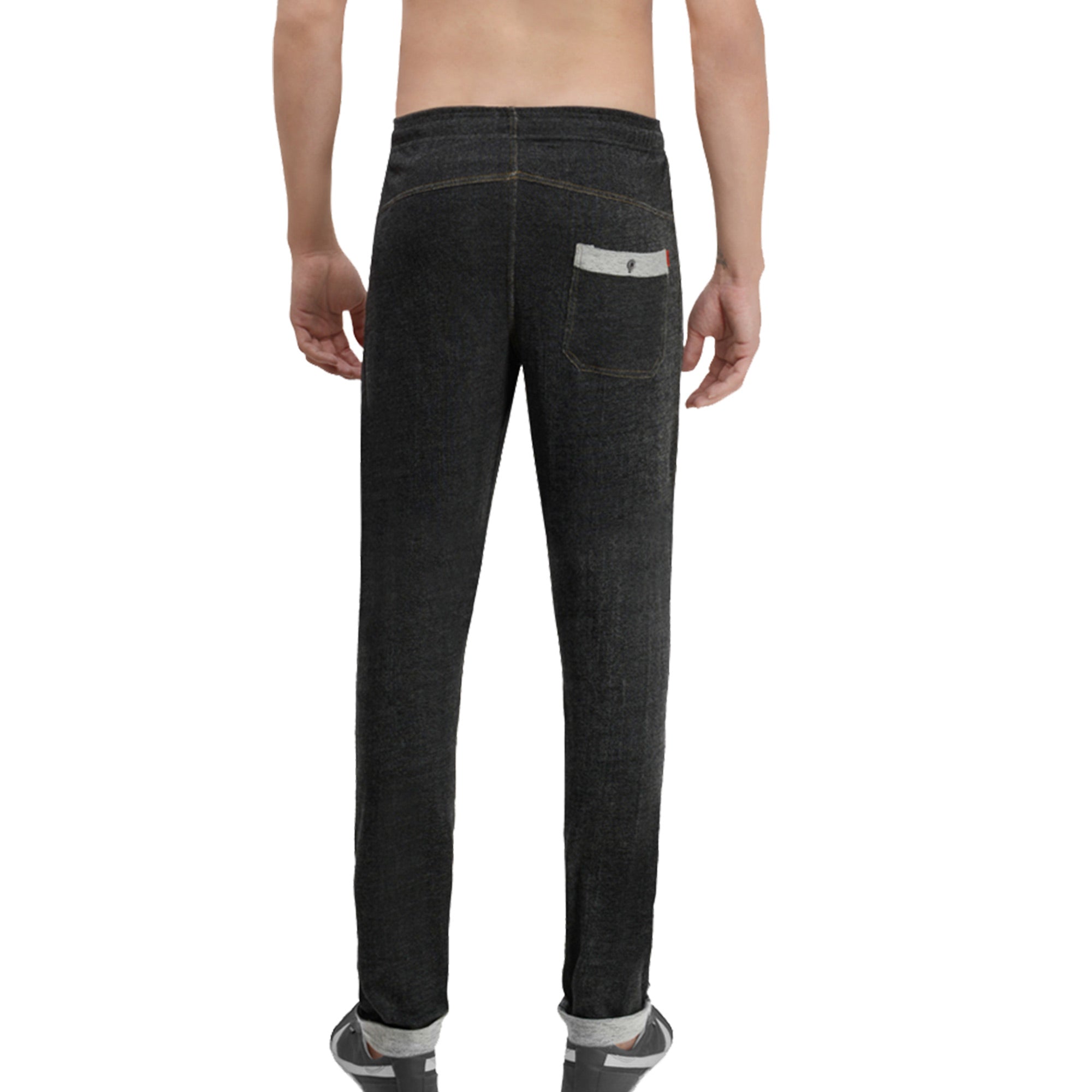 Zoiro Men&#39;s Cotton Rich Dual Side Zipper Pockets Solid Track Pant