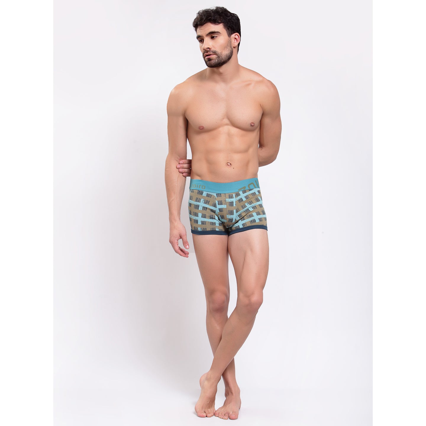 Zoiro Men's Cotton Trunk (Pack Of 2) Atlantic deep + Pagoda Blue/ Atlantic deep