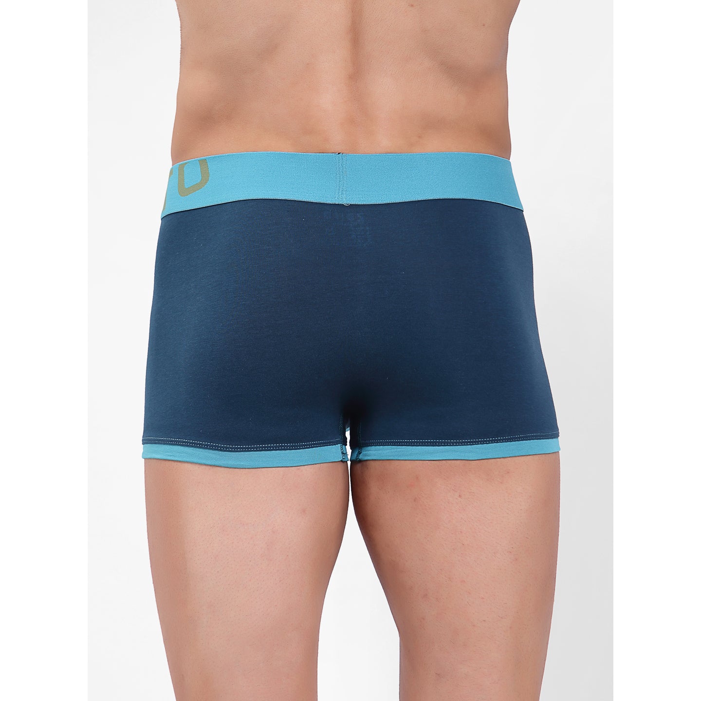 Zoiro Men's Cotton Trunk (Pack Of 2) Atlantic deep + Pagoda Blue/ Atlantic deep