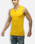 Zoiro Men's Cotton Solid Vest