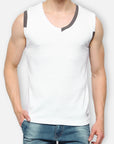 Zoiro Men's Cotton Solid Vest - Pack Of 2