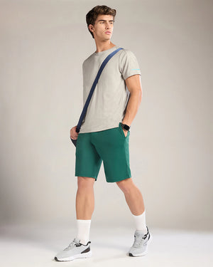 Zoiro Athleisure Shorts Rain Forest - Full Body Side
