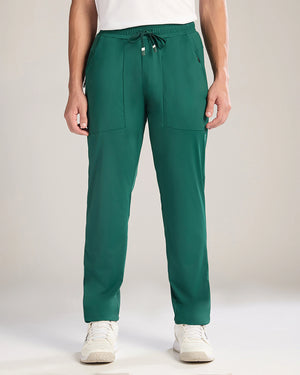 Zoiro Athleisure Track Pant - Rain Forest front view