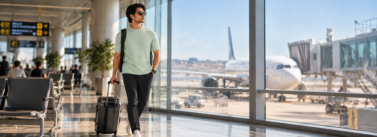 What to Wear on a Long Flight A Simple Guide for Men.