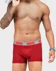 Zoiro Men's Marvel Printed Trunk (Pack 2) - Chinese Red + Castle Rock