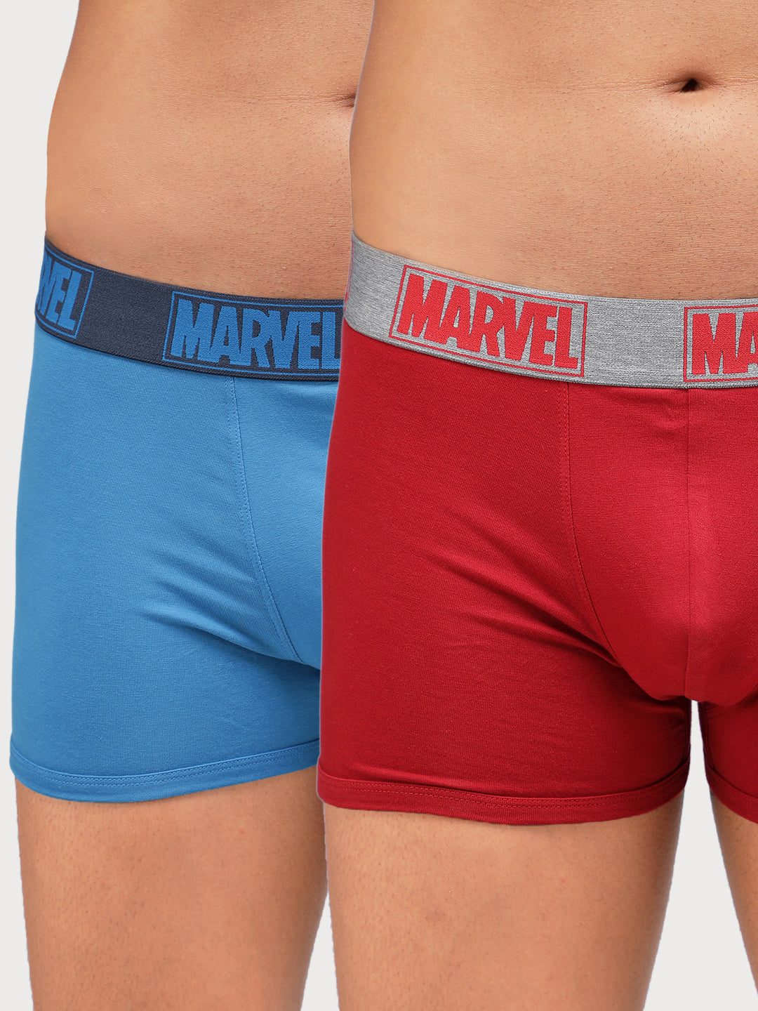 Men&#39;s Marvel Trunk Pack of 2 - Chinese Red+Sky Diver