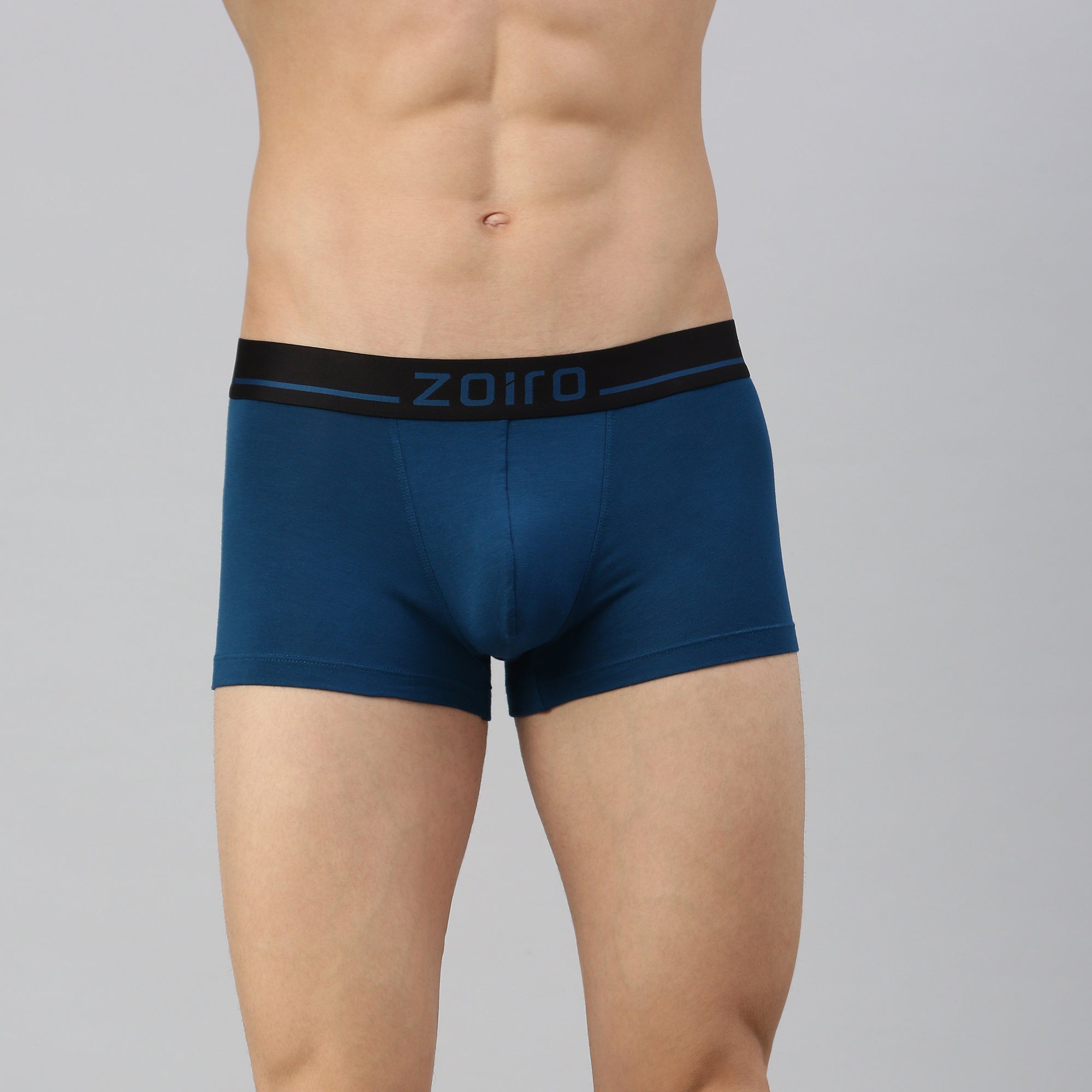 Zoiro Men&#39;s Modal Softs Solid Trunk Blue Opal