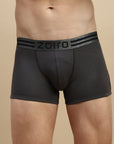 Zoiro Men's Cotton Sports Trunk Charcoal