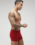 Zoiro Men's Cotton Printed Marvel Trunk Chinese Red - Dead Pool