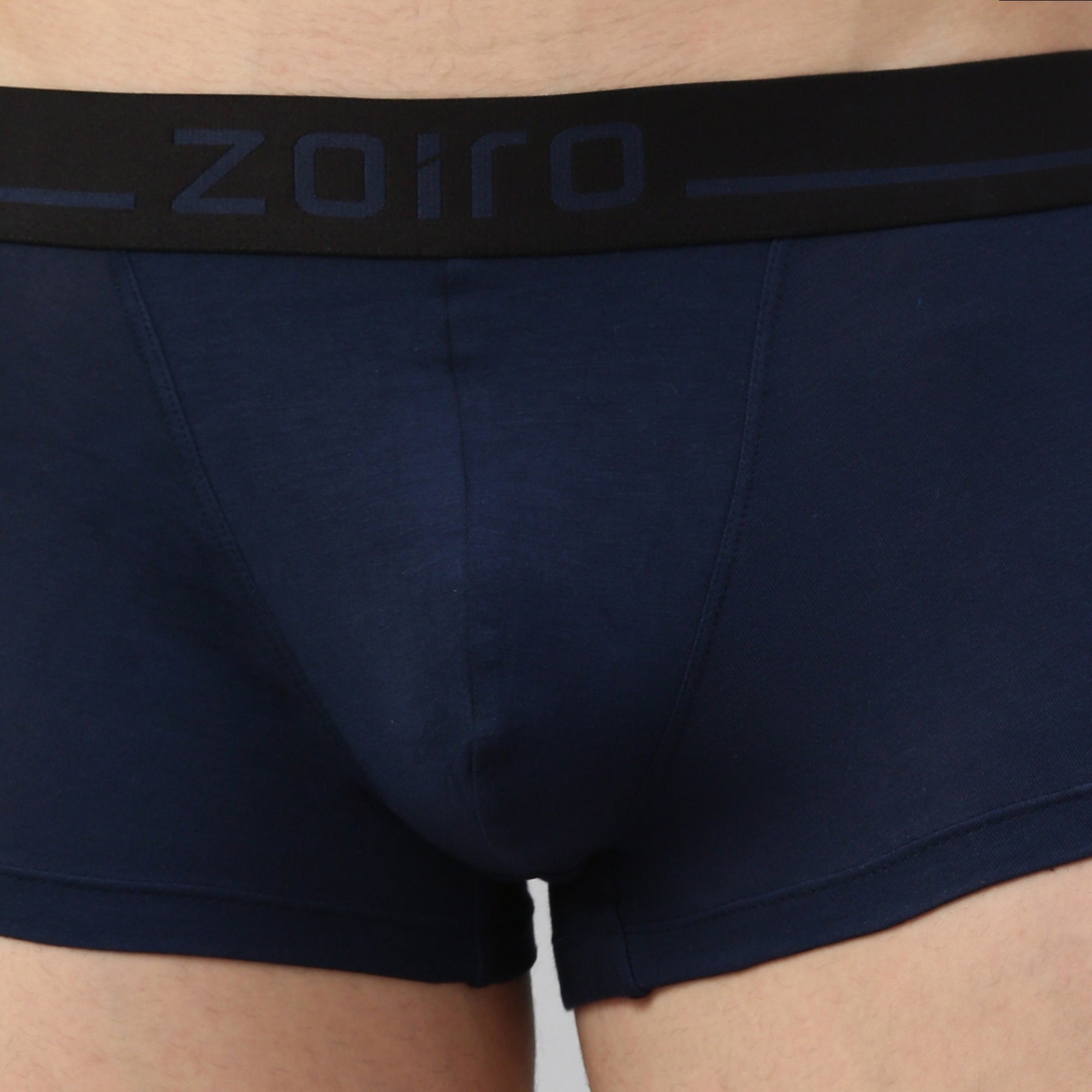 Zoiro Men&#39;s Modal Softs Solid Trunk Persian Blue