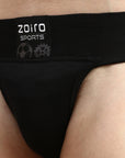 Zoiro Men's Cotton Sports Gym Supporter Brief Black