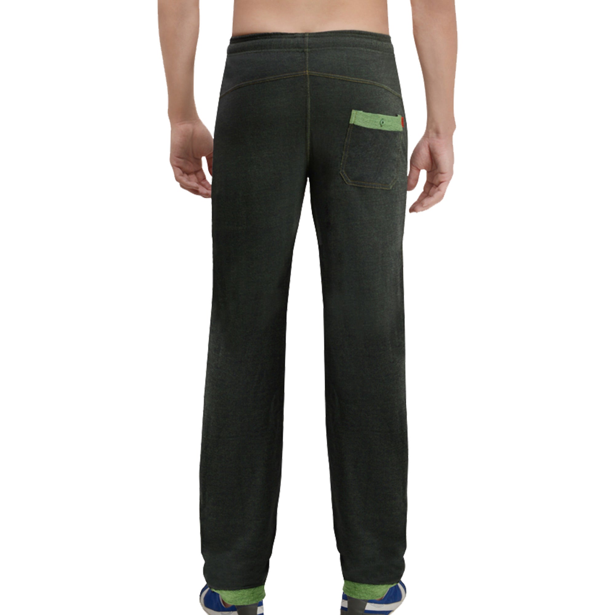 Zoiro Men&#39;s Cotton Rich Dual Side Zipper Pockets Solid Track Pant