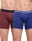 Men Soft Classic Trunk (Pack of 2) Bitter Chocolate+ Dark Blue