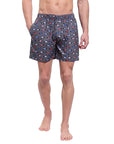 Men's Printed Boxer - Charcoal Grey