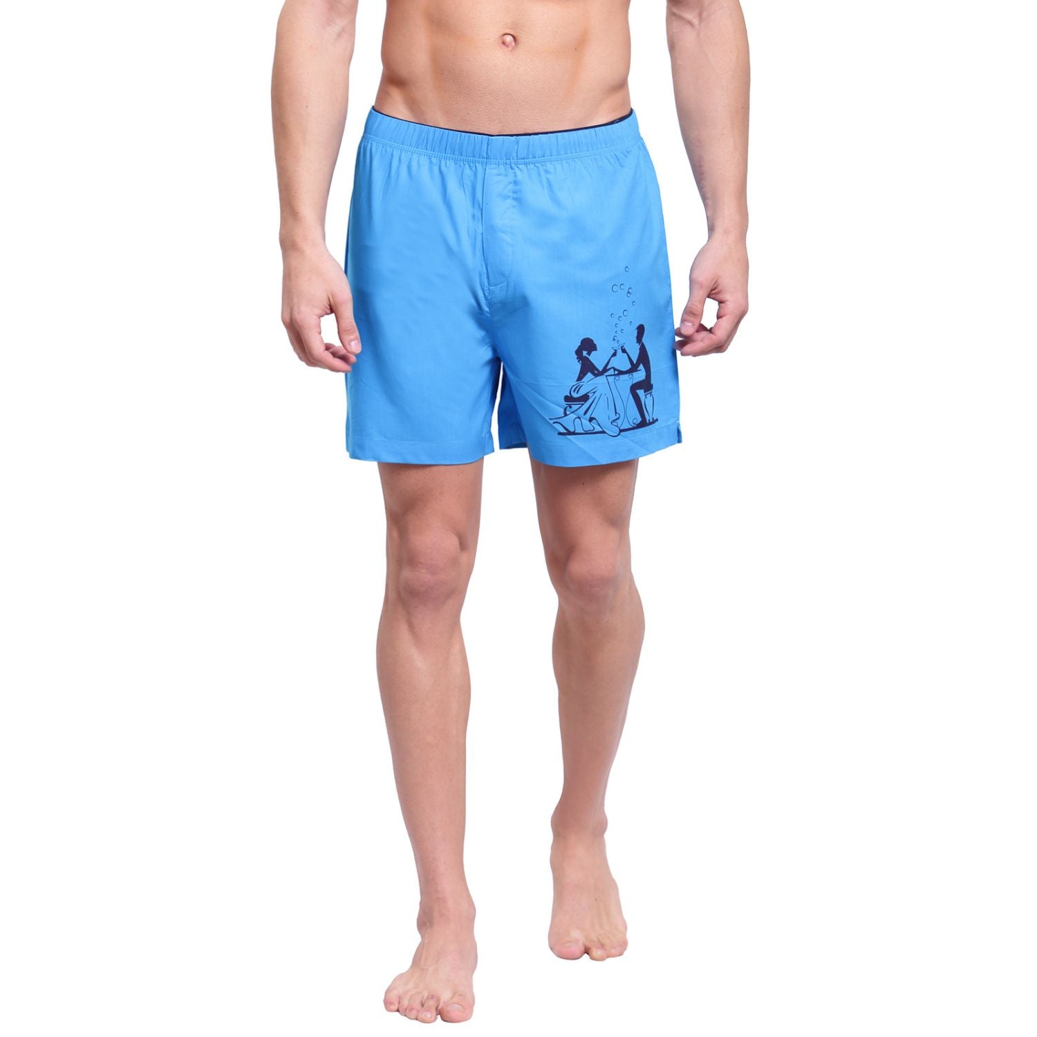 Zorio Men&#39;s Trends Boxer Malibu Blue