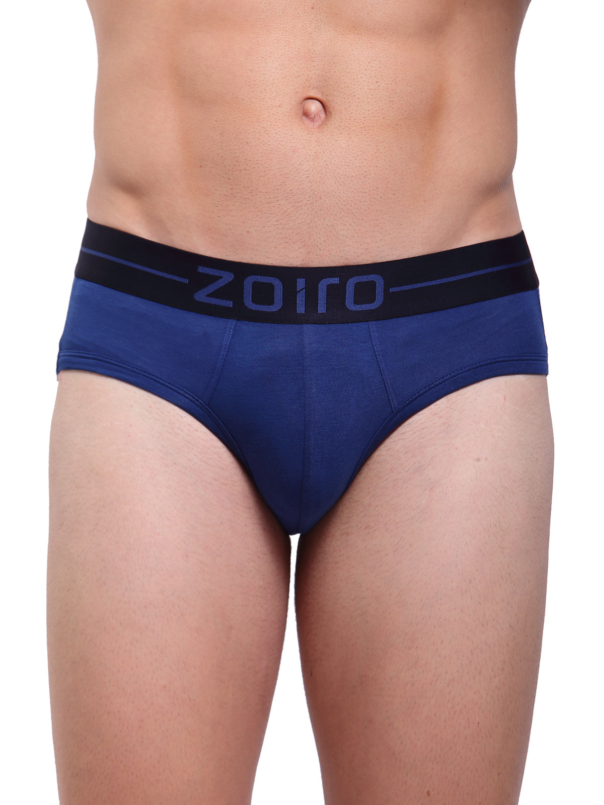 Zoiro Men&#39;s Cotton, Modal, Spandex Softs Brief Federal Blue