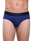 Zoiro Men's Cotton, Modal, Spandex Softs Brief Federal Blue