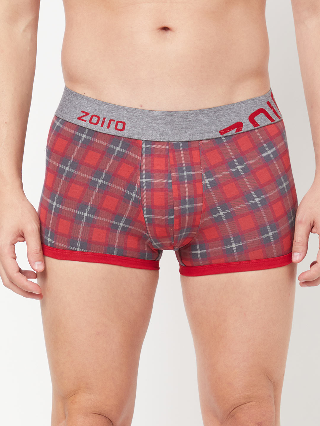 Zoiro Men&#39;s Cotton Trends Trunk-Red