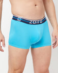 Zoiro Men's Cotton Solid Trends Trunk Atoll Blue