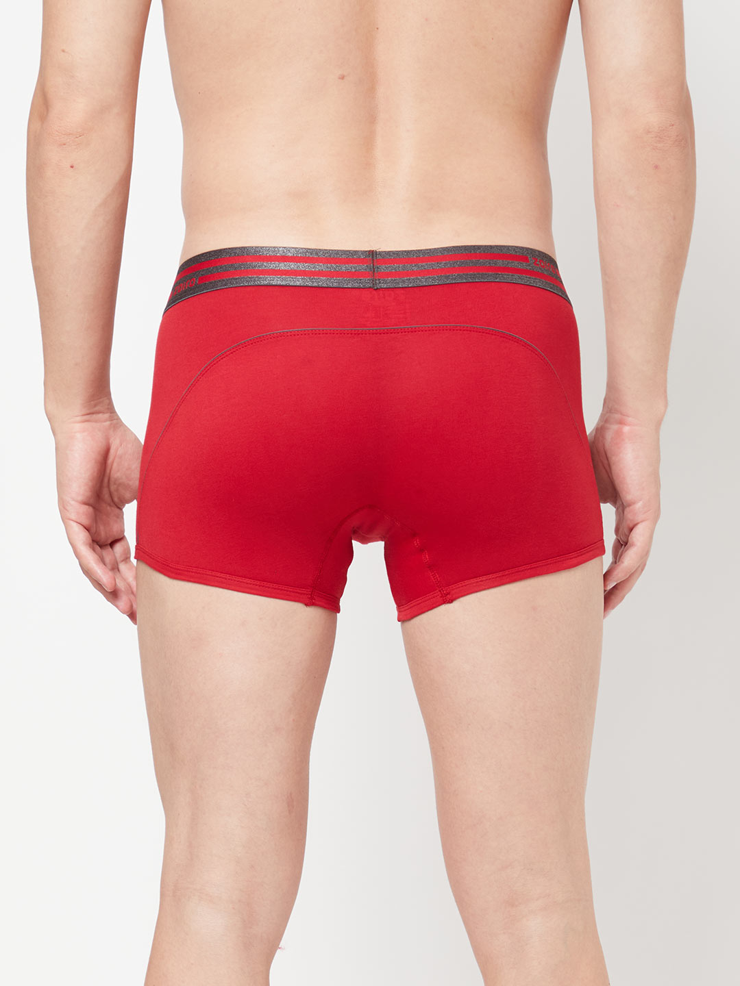 Zoiro Men&#39;s Sports Trunk (Pack 2) - Chinese Red + Sky Diver