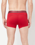 Zoiro Men's Sports Trunk (Pack 2) - Chinese Red + Sky Diver