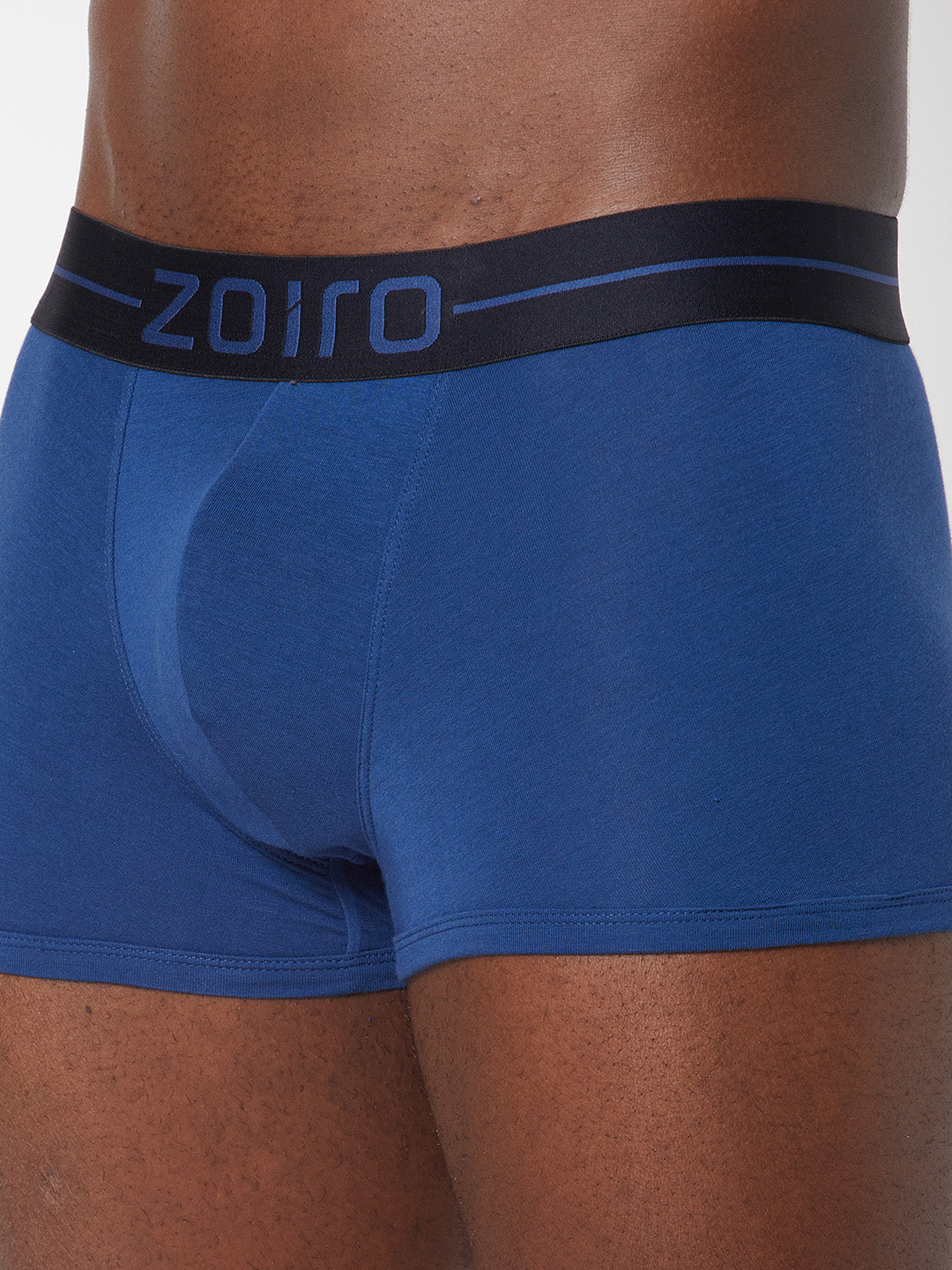 Zoiro Men&#39;s Cotton Spandex Softs Trunk - Federal Blue