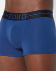Zoiro Men's Cotton Spandex Softs Trunk - Federal Blue