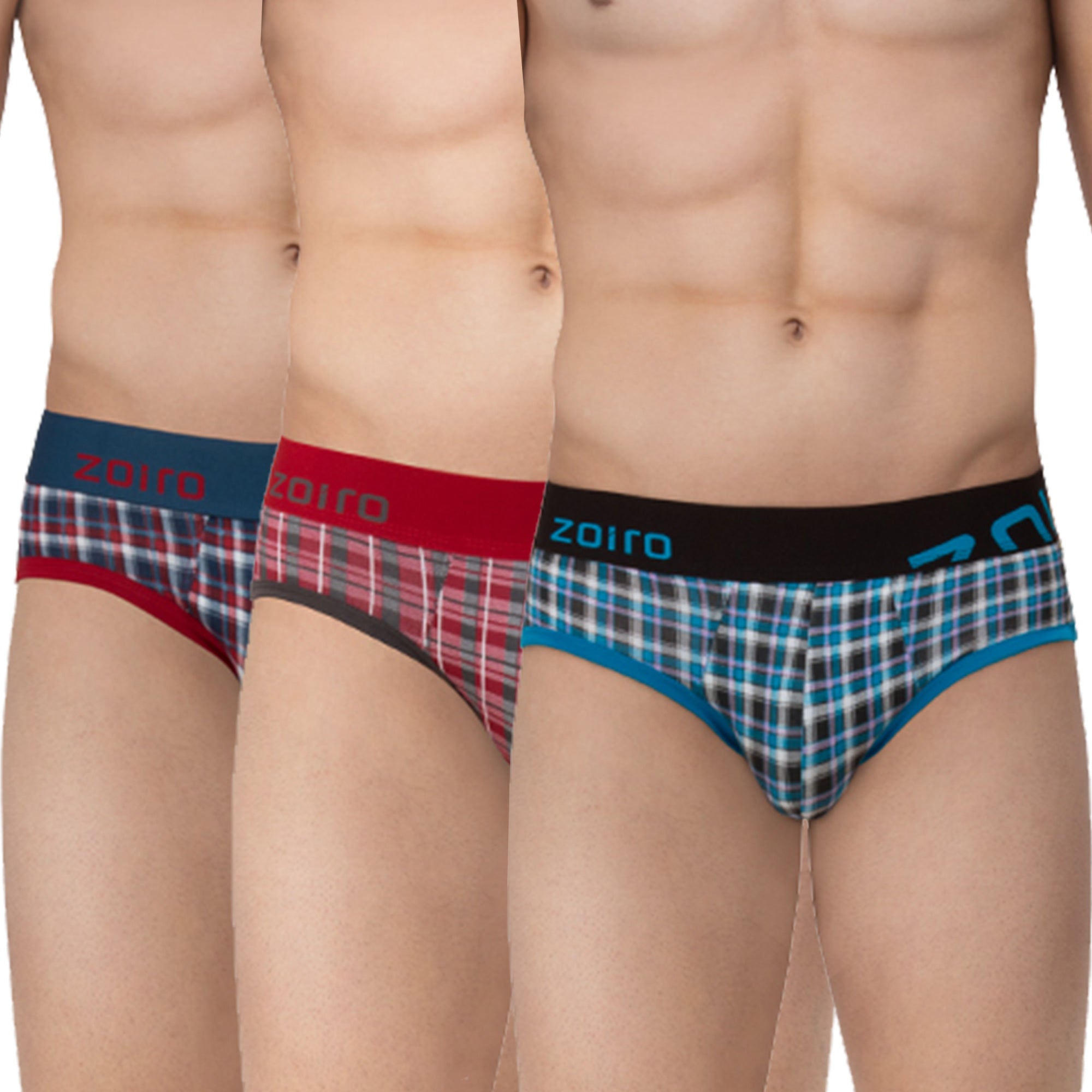 Zoiro Men&#39;s Cotton Printed Brief Pack Of 3