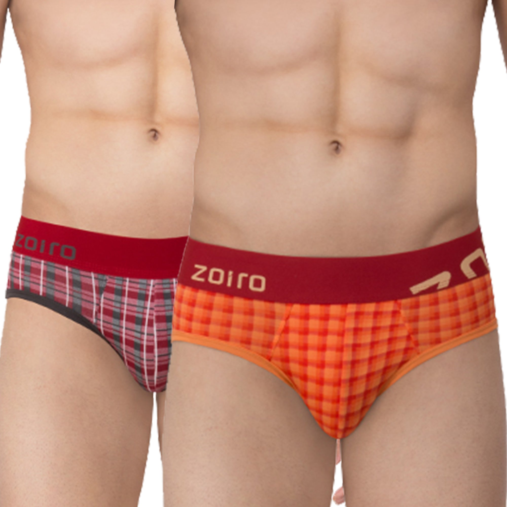 Zoiro Men&#39;s Cotton Printed Brief Pack Of 2