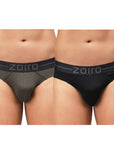 Zoiro Modal Cotton Soft Men's Brief (Pack Of 2) Green +Black