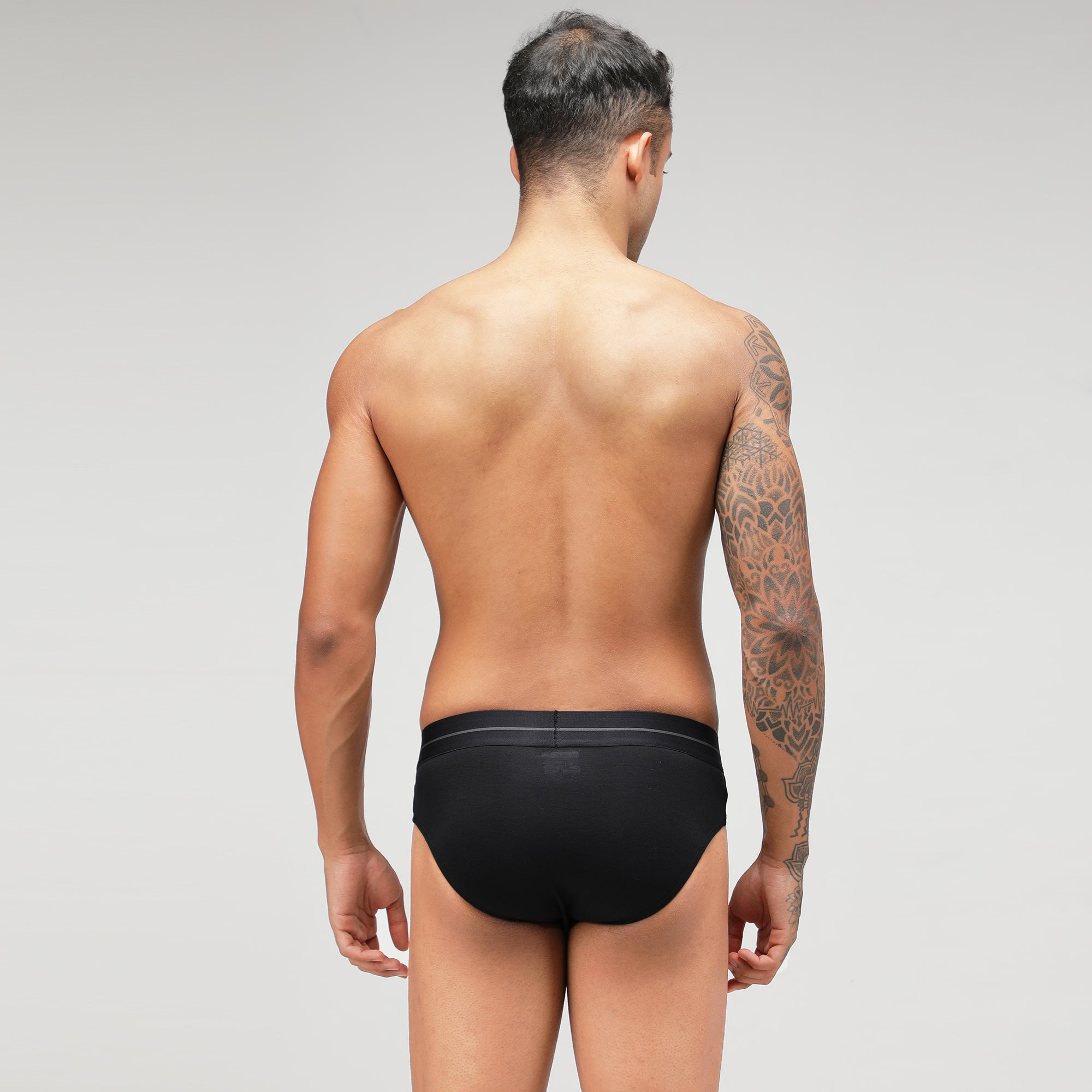 Men&#39;s Modal Soft Brief (Pack Of 2) - [Allen Green &amp; Black]