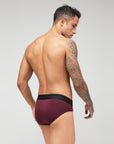 Men's Modal Soft Brief (Pack of 2) - [Grey & Red]