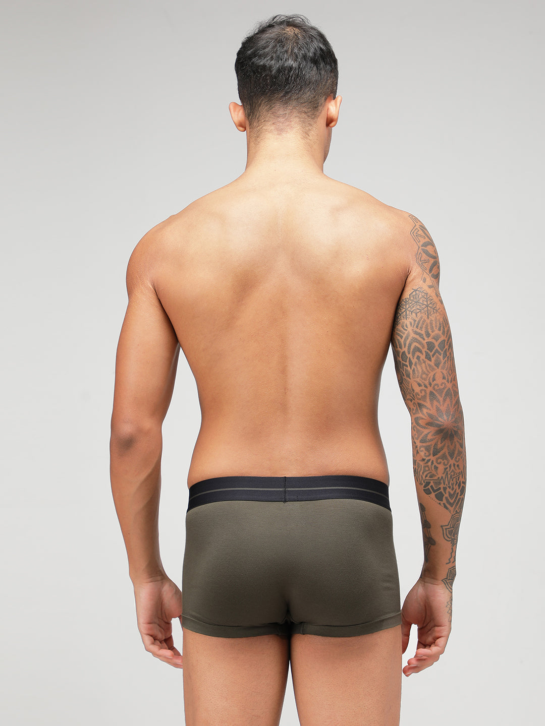 Men&#39;s Modal Soft Trunk (Pack Of 2) - [Green &amp; Black]