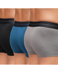 Men's Modal Soft Trunk (Pack Of 3)- [Blue, Black & Grey]
