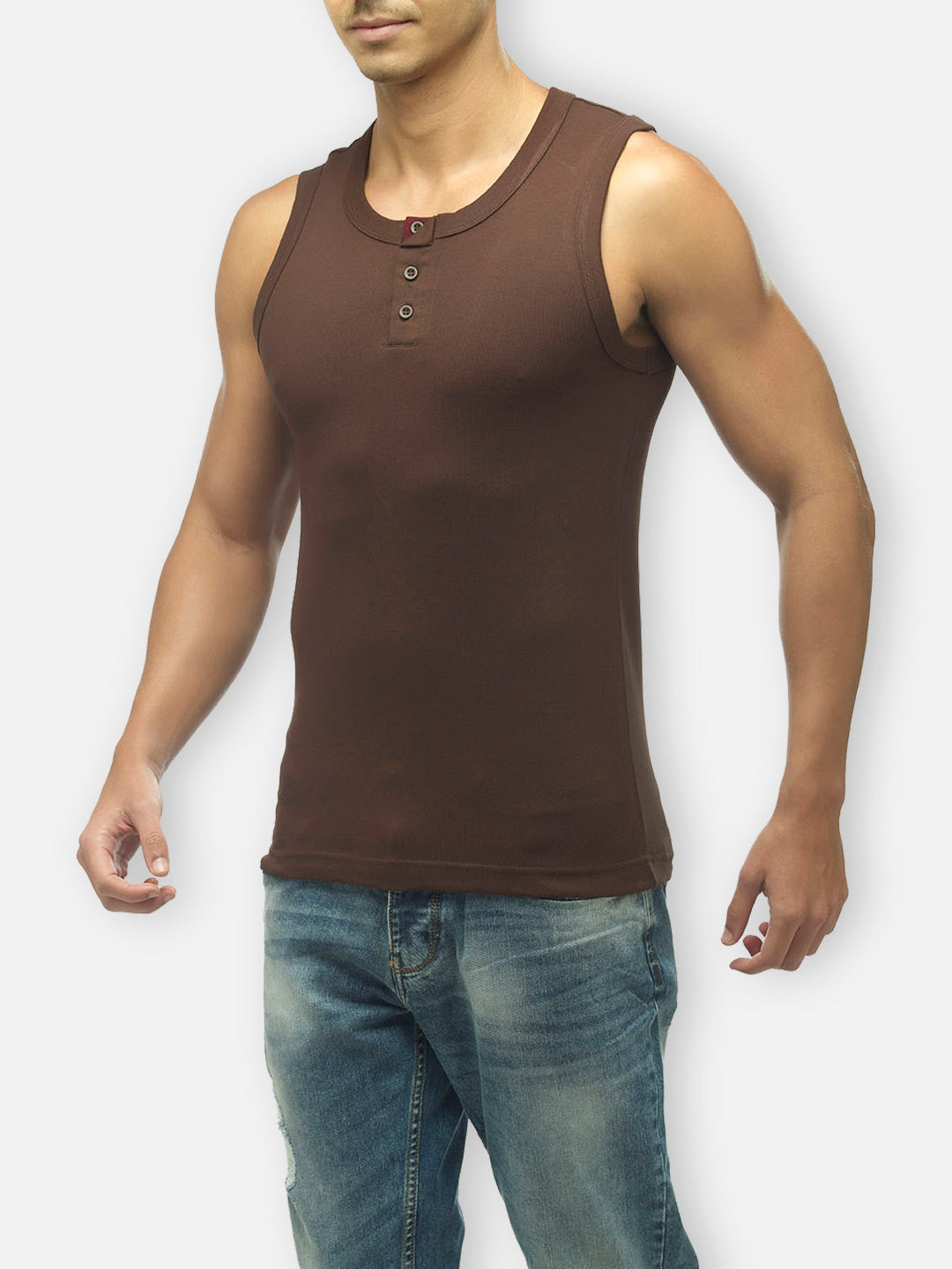Zoiro Men&#39;s Cotton Solid Vest