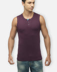 Zoiro Men's Cotton Solid Vest