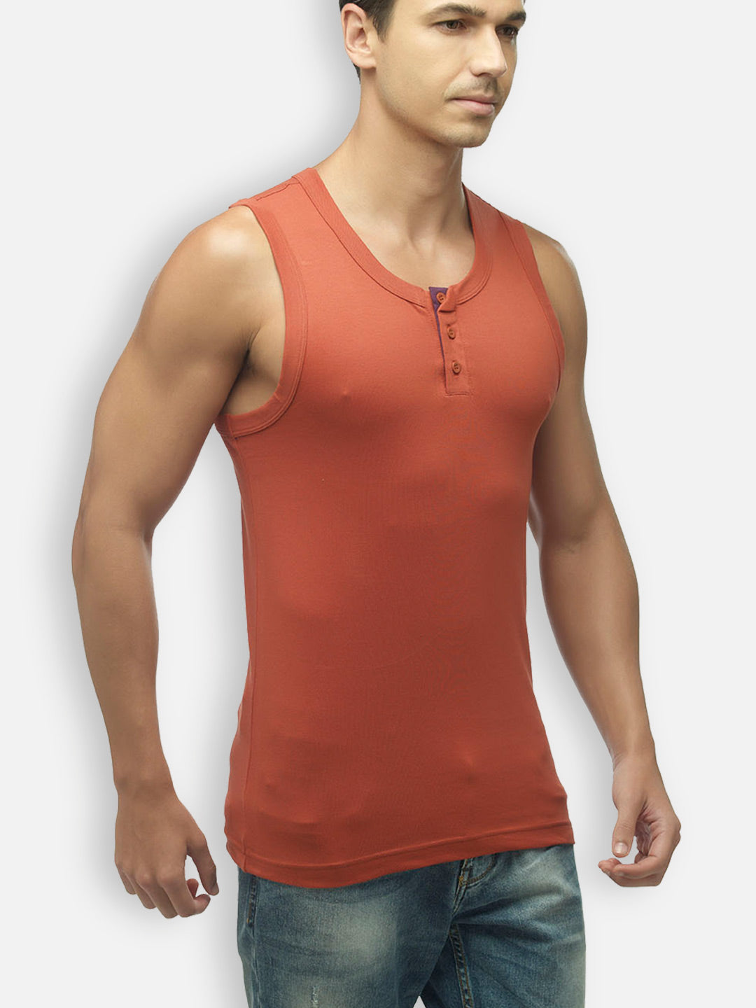 Zoiro Men&#39;s Cotton Solid Vest