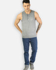 Zoiro Men's Cotton Solid Vest