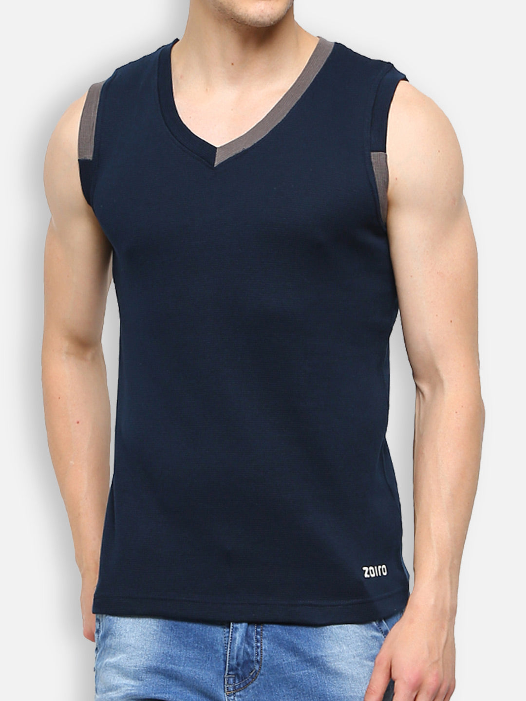 Zoiro Men&#39;s Cotton Solid Vest Pack Of 3