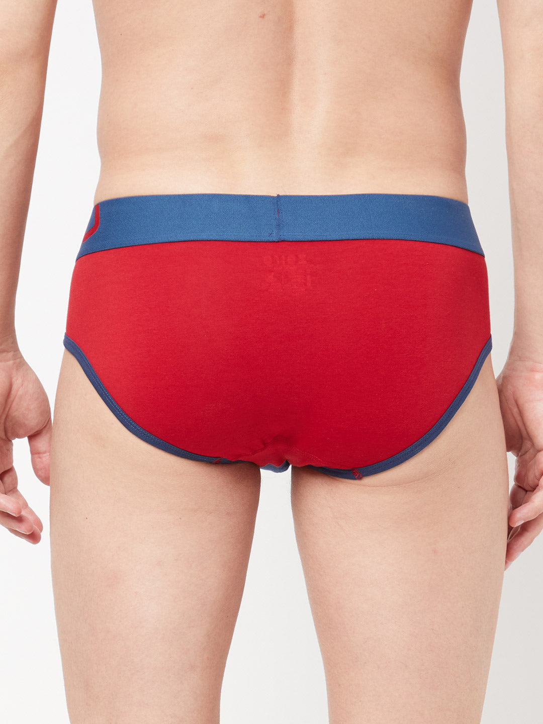 Zoiro Men&#39;s Cotton Trend Brief (Pack of 2) Legion Blue/Ribbon Red + Directory Blue/ Total Eclipse