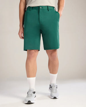 Zoiro Athleisure Shorts Rain Forest - Front View