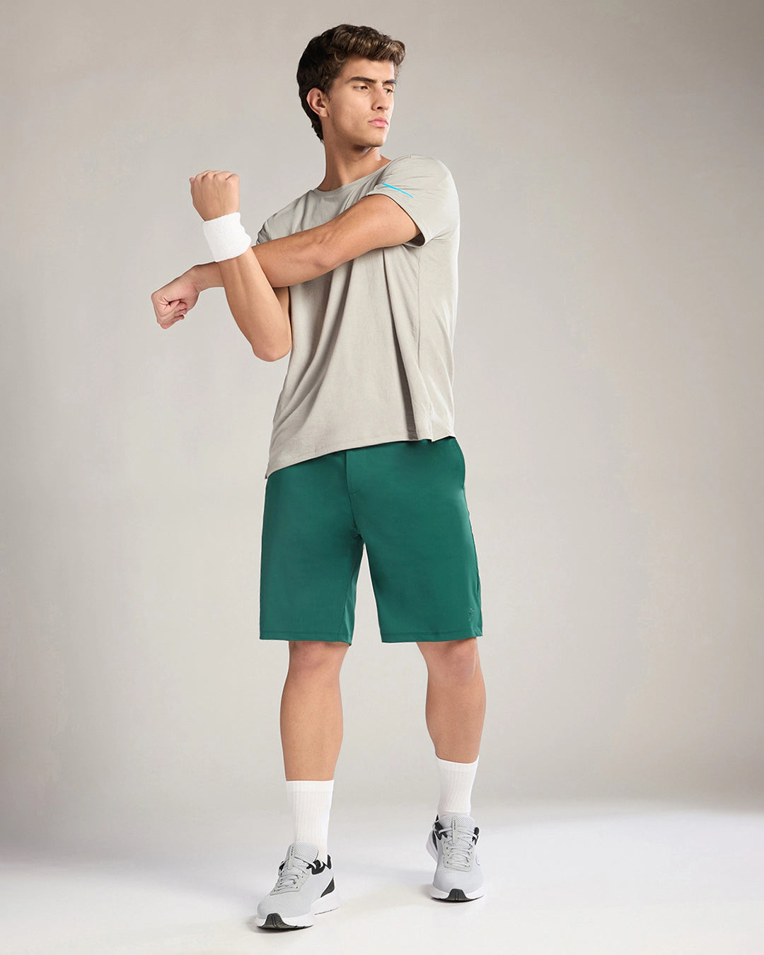 Zoiro Athleisure Shorts Rain Forest - Full Body Front